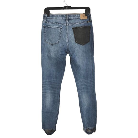 Lucky Brand Ava Denim Blue Jeans Womens Size 2 / 26 Skinny Distressed Ripped - Picture 1 of 9